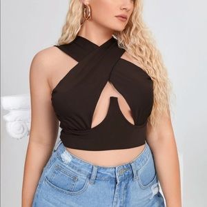 Wrap Front Crop Top